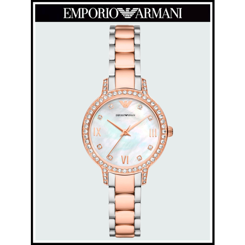 фото Наручные часы emporio armani женские наручные часы emporio armani розовые кварцевые оригинальные, белый, розовый