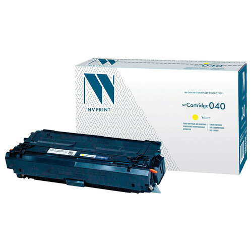 Картридж лазерный NV PRINT (NV-040Y) для Canon i-SENSYS LBP 710Cx/712Cx, желтый, ресурс 5400 страниц картридж лазерный cactus cs c040hm пурпурный 10000стр для canon lbp 710cx 712cx i sensys