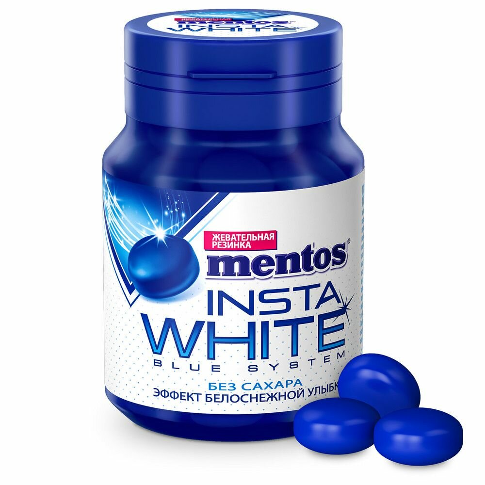 Жевательная резинка Mentos Insta White вкус Перечная мята, 6 шт по 50 г - фотография № 3