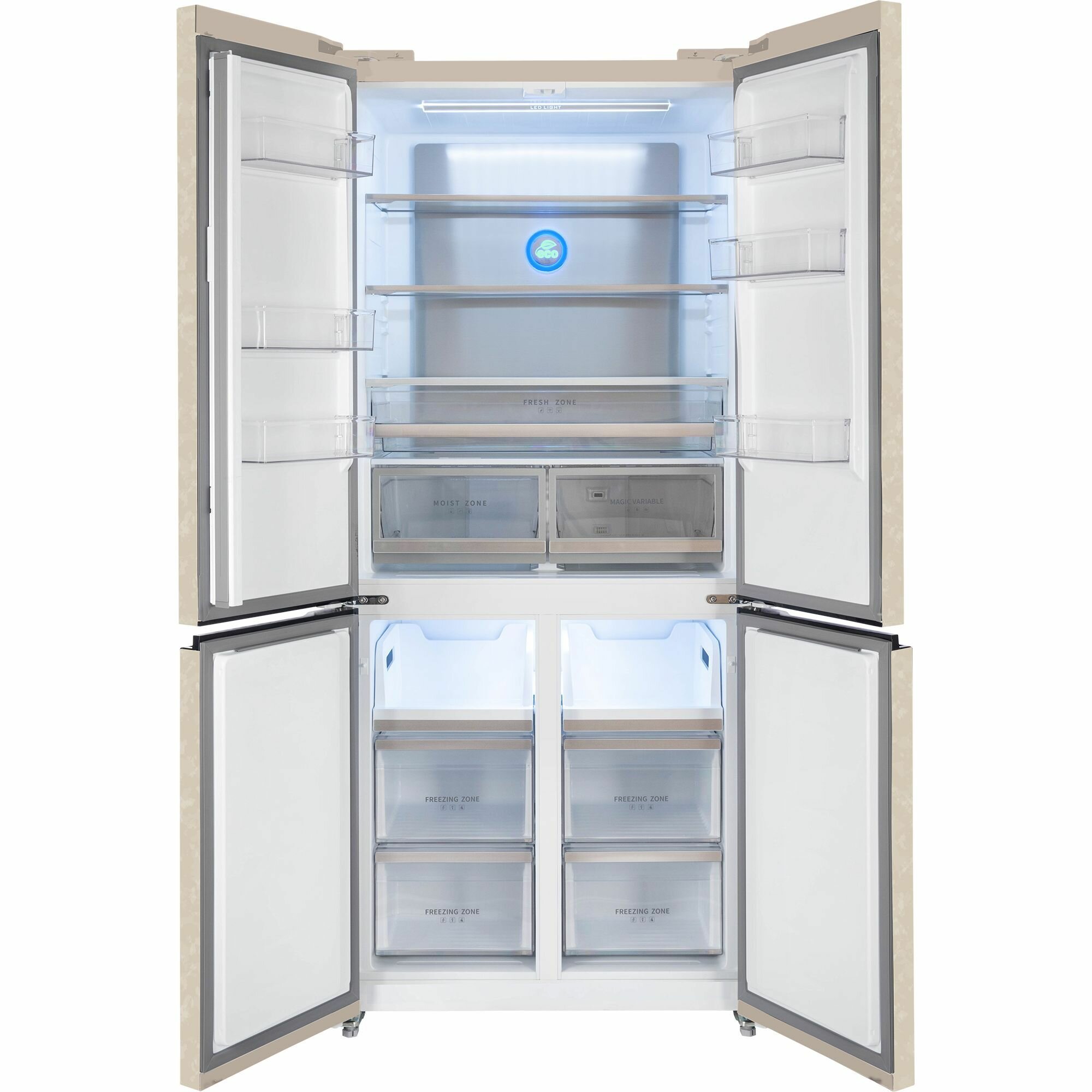 Холодильник Hiberg RFQ-600DX NFYm inverter - фотография № 4