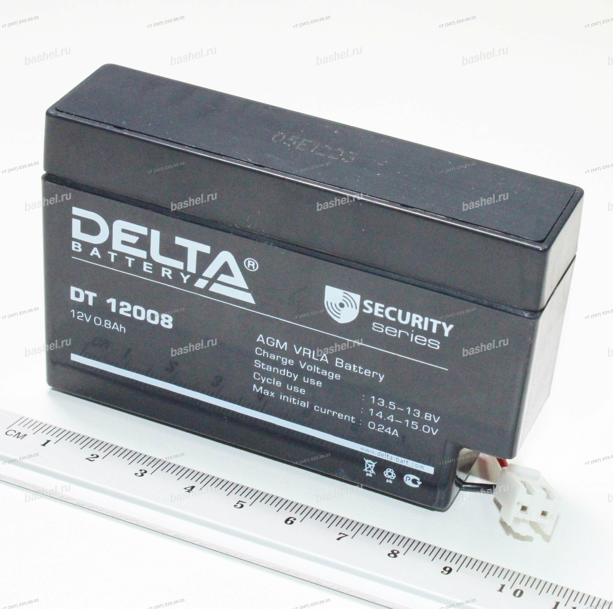 Аккумуляторная батарея для ОПС Delta , 12V, 0.8Ah - фото №12