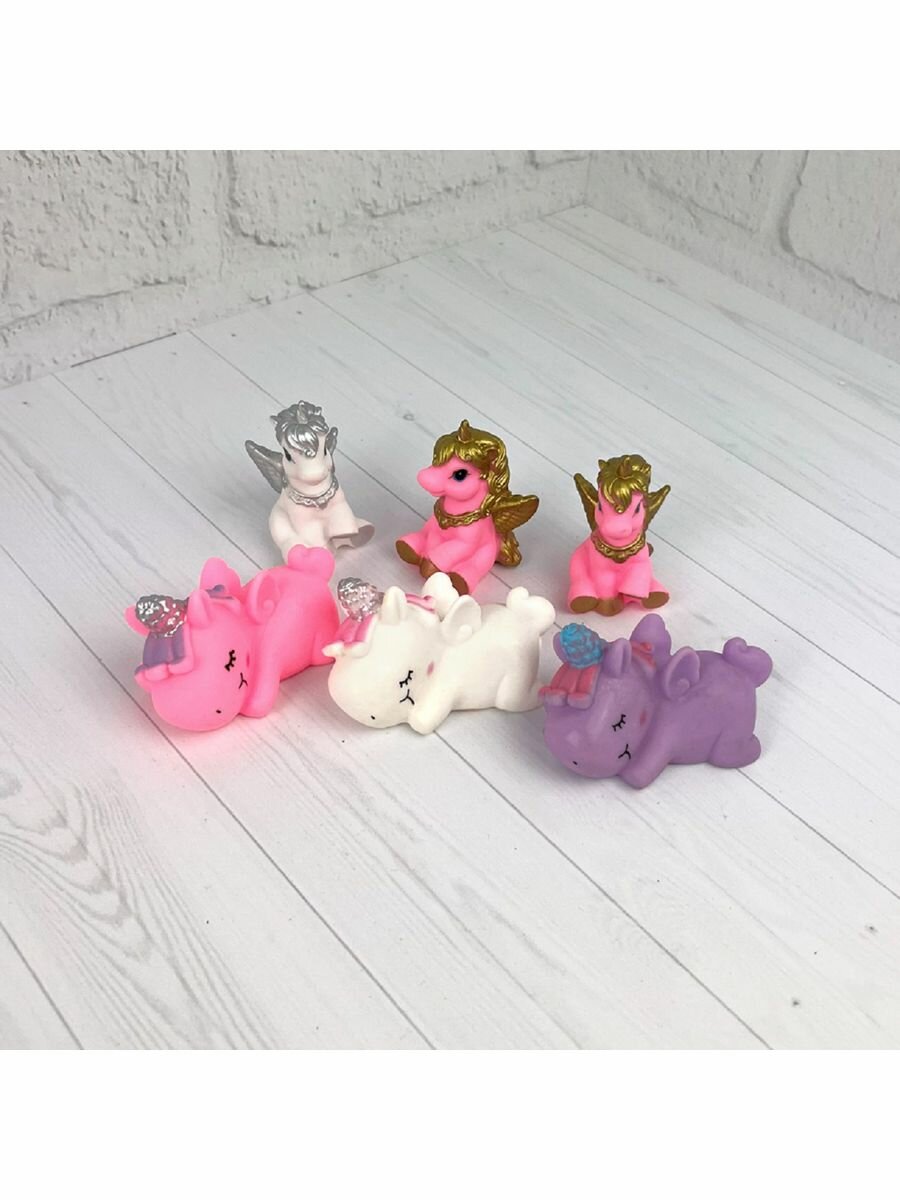 Набор раскопок OnTime Единороги, 6 фигурок, наклейки, 45067 ON Time - фото №6