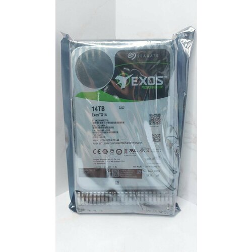 ST14000NM0018 Жесткий диск Seagate 14TB Exos X14 512E 35 SATA 6Gbs 7200rpm с кареткой 27850₽