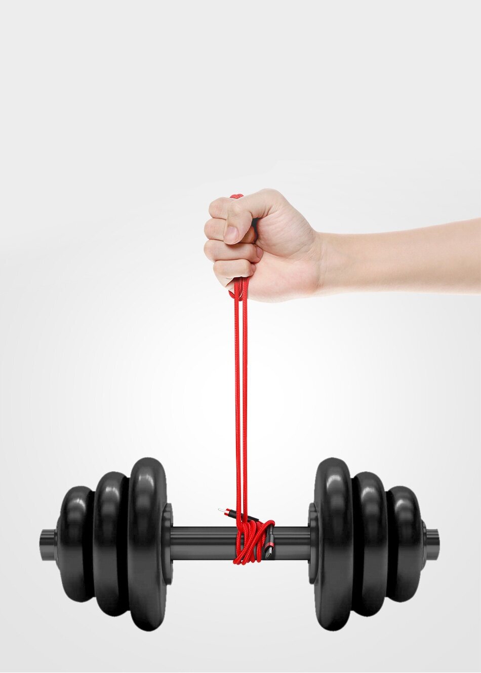 Кабель Type-C на Type-C 2M 3A Cafule series Baseus черный CATKLF-HG1 — фото 1