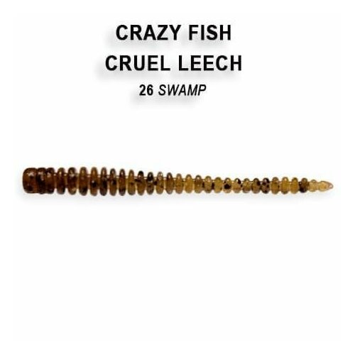 Силиконовые приманки Crazy Fish Cruel Leech 2.2