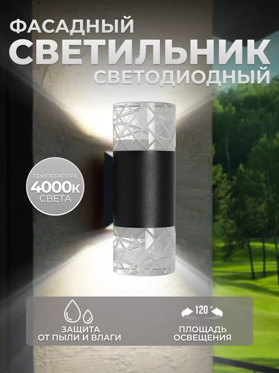 Фасадный светильник светодиодный фонарь