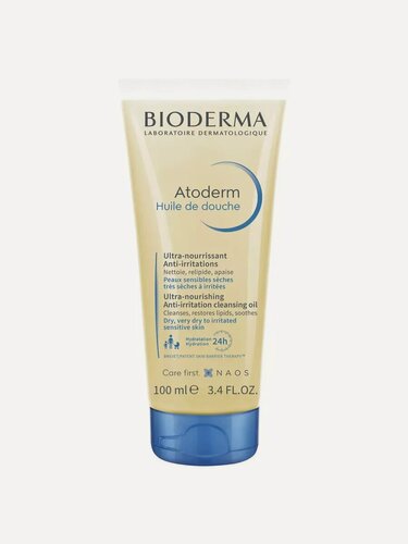 Изображение товара Масло для душа Bioderma "Atoderm", гипоаллергенное, увлажняющий эффект, 100 мл