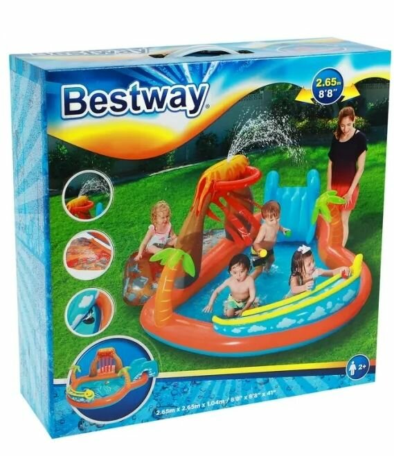Бассейн Bestway Вулкан 265х265х104см, разноцветный — фото 1