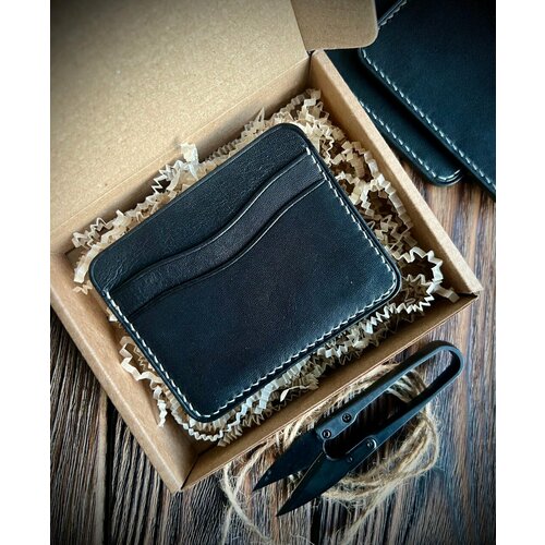 Картхолдер , фактура гладкая, черный