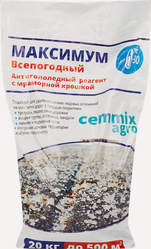Изображение товара Семмикс Максимум реагент противогололедный -30С (20кг)
