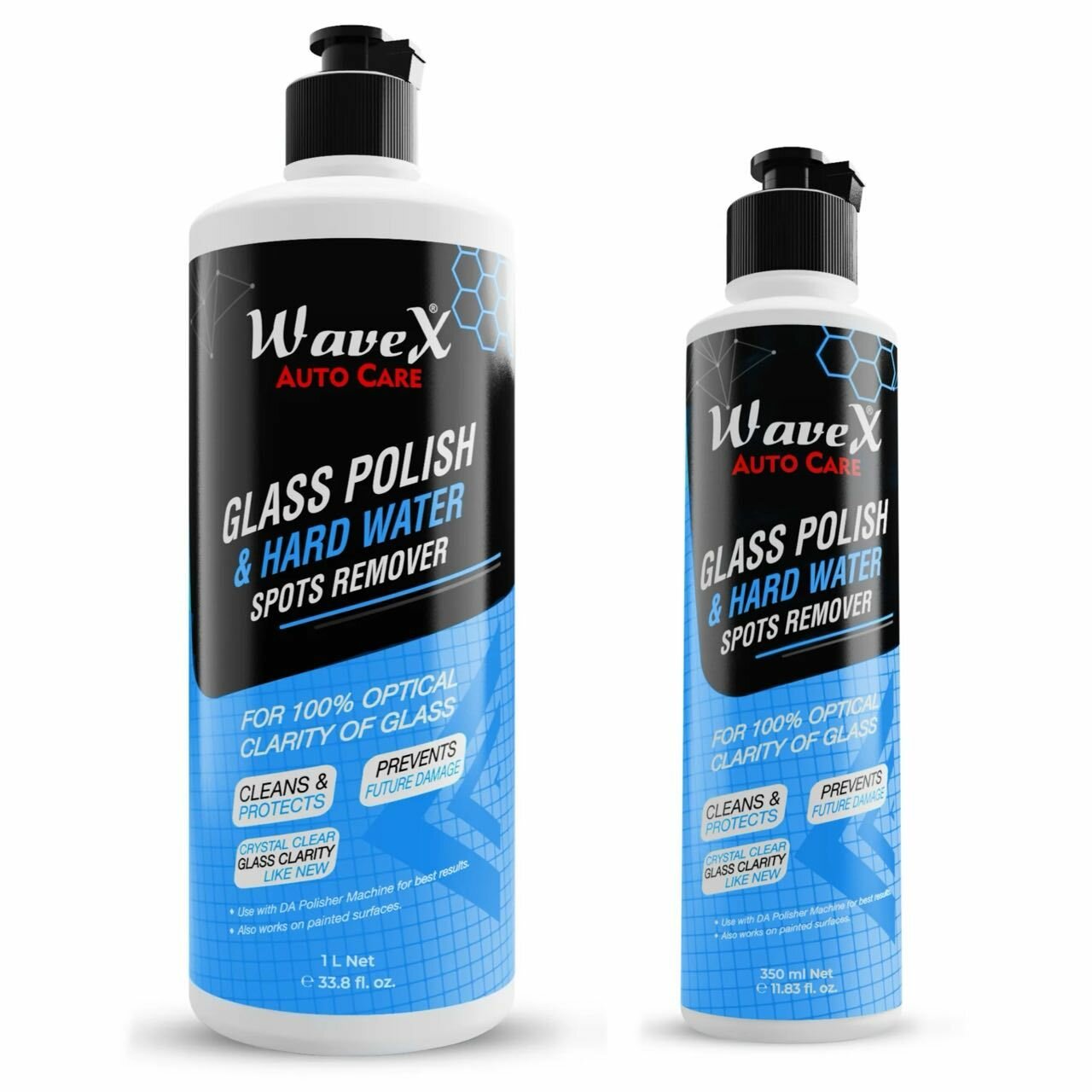 Wavex Glass Polish Средство для удаления пятен на стекле с жесткой водой, 350 мл. GP350