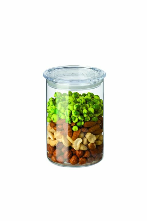 Банка для сыпучих продуктов 08 л с крышкой 