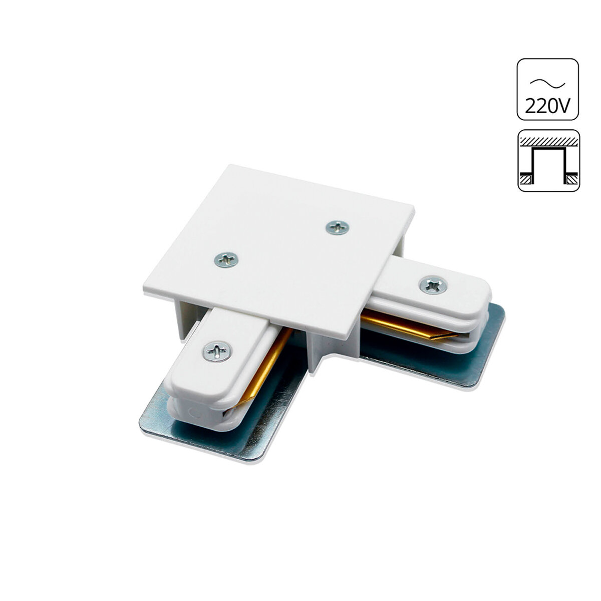 Коннектор для шинопровода Arte Lamp TRACK ACCESSORIES A120133 белый