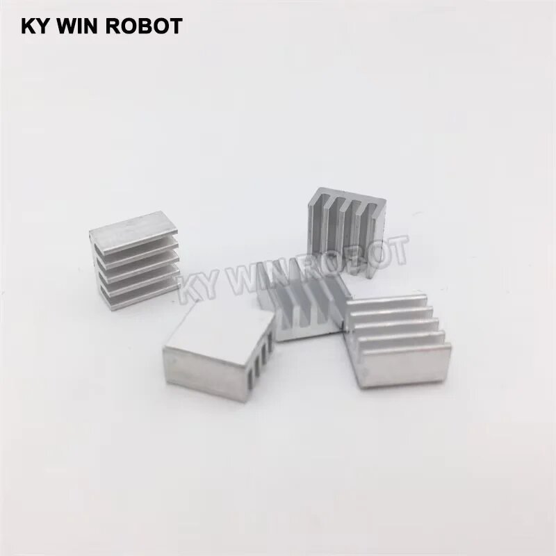 5 шт. Клейкий алюминиевый радиатор KY WIN ROBOT A4988 9x9x5 мм