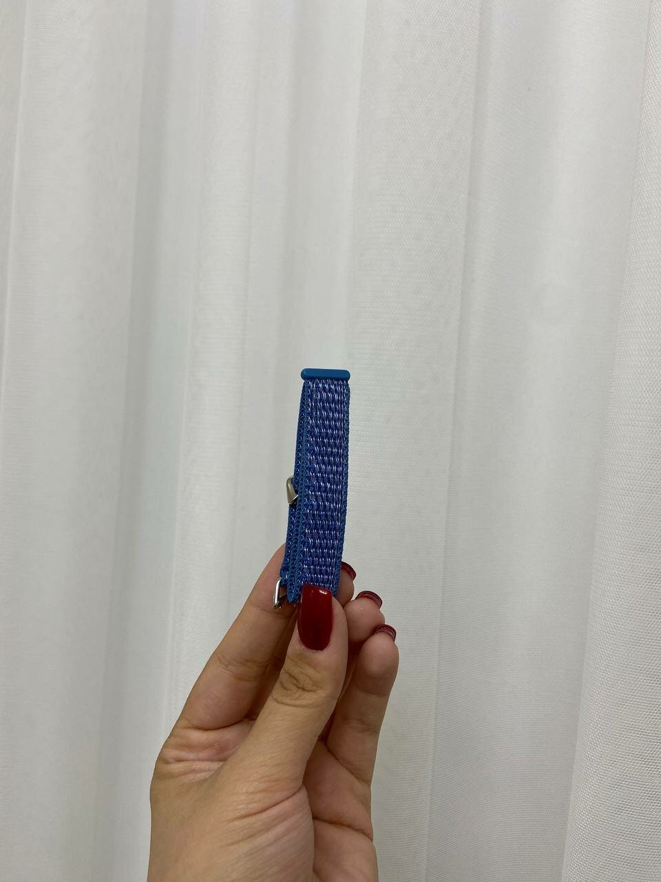 Ремешок для умных часов Xiaomi Mi Band 8/9 nike, тканевый, нейлоновый , Голубой