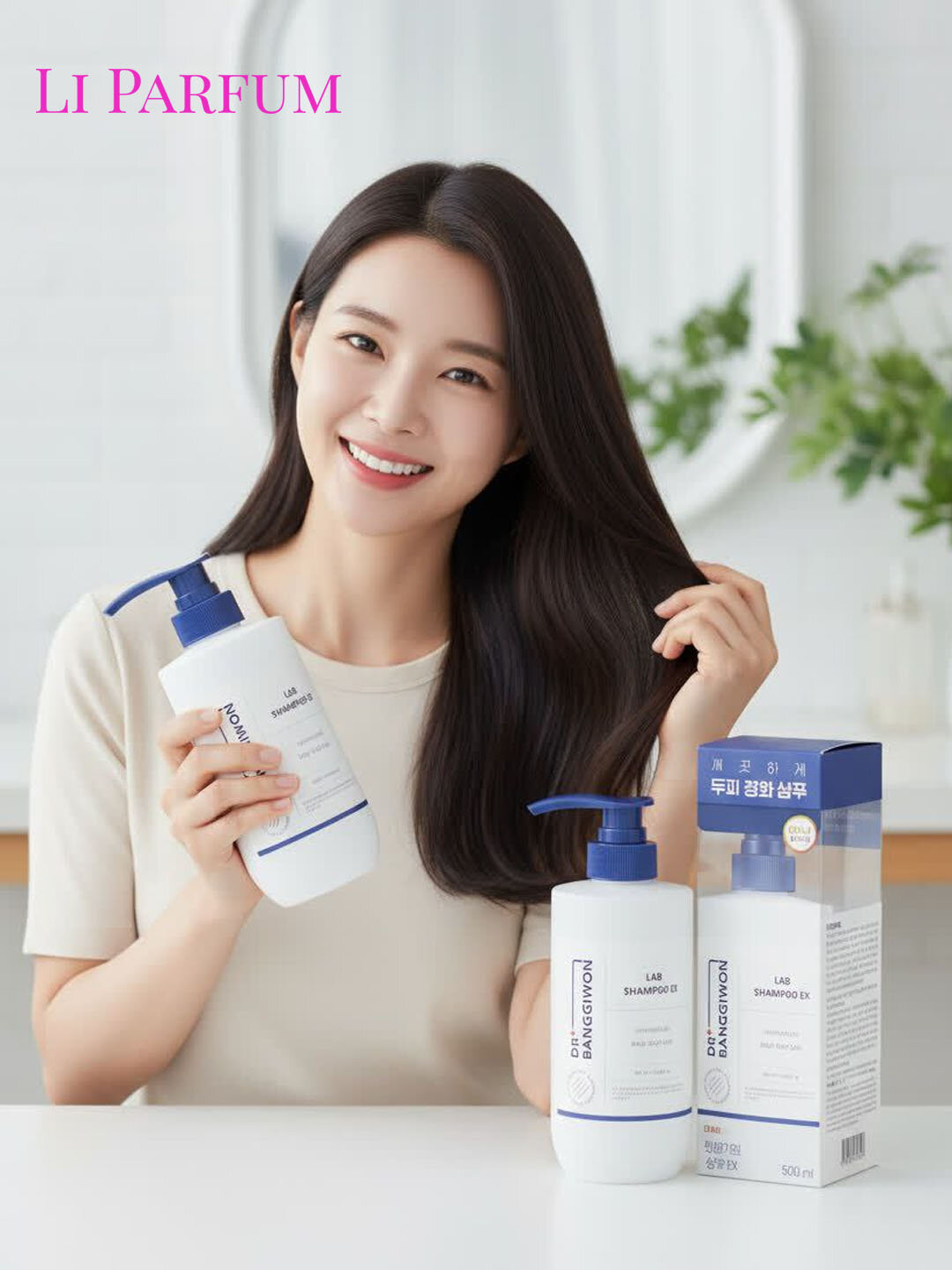 DR+ BANGGIWON Lab Shampoo EX — шампунь против выпадения волос, ежедневный уход за кожей головы, укрепляющий, 500 мл — фото 1