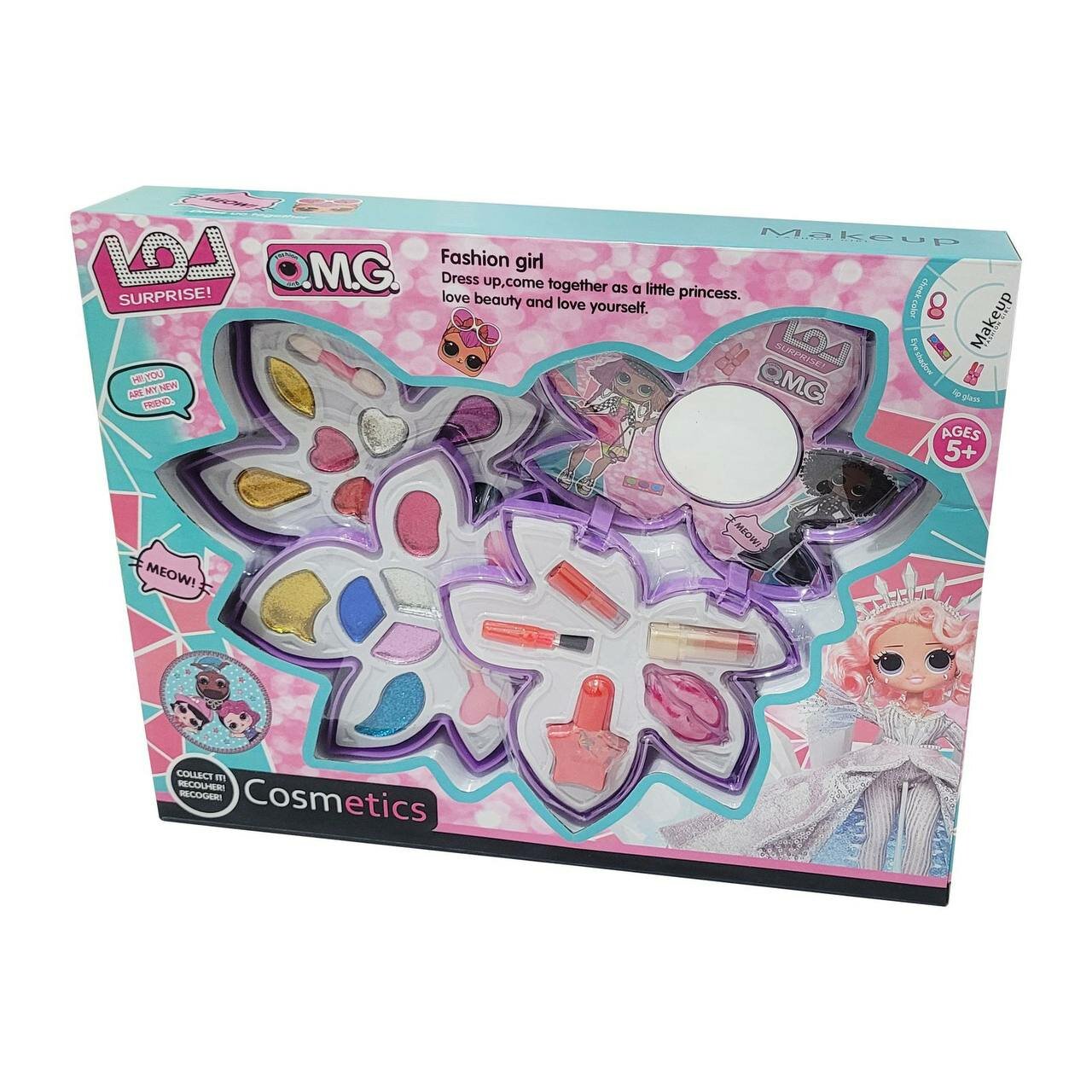 Детский косметический набор LOL Suprise OMG, косметика для девочек 5+