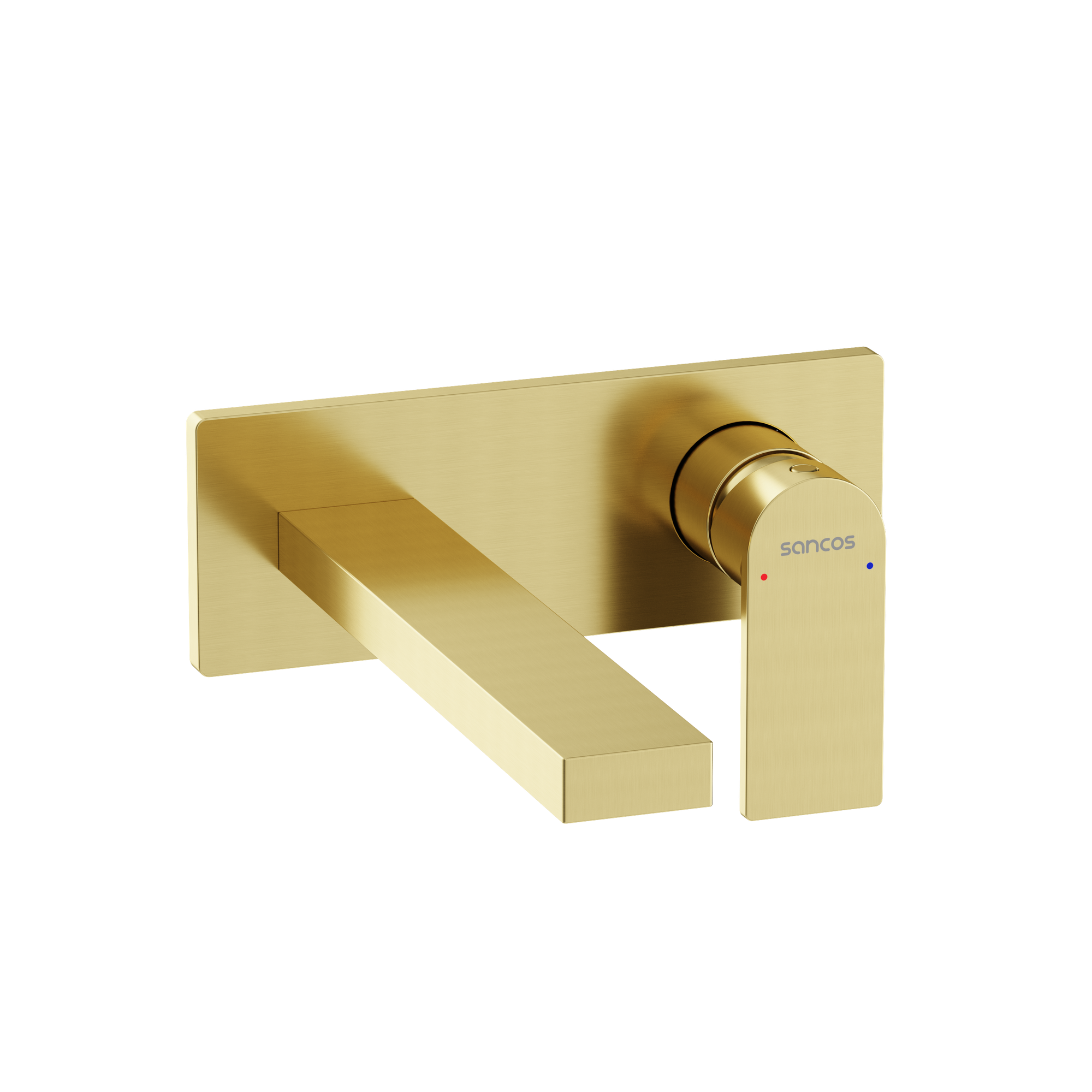 Смеситель для раковины SANCOS Studio c внутренней частью, брашированное золото, PVD покрытие, арт. SC9017BG
