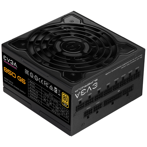 Блок питания EVGA SuperNOVA 850 G6 850W (220-G6-0850-X2) блок питания seasonic g12 850 gold gc 850 850w 80 plus a851gcafh