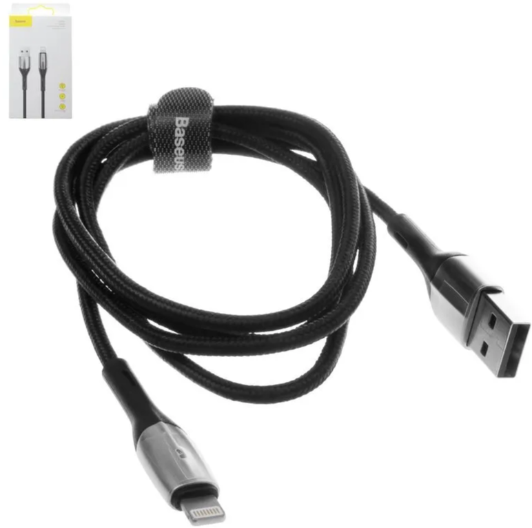 Кабель Baseus (CALSP-B01) USB/Lightning 1m (Black) - фото №16