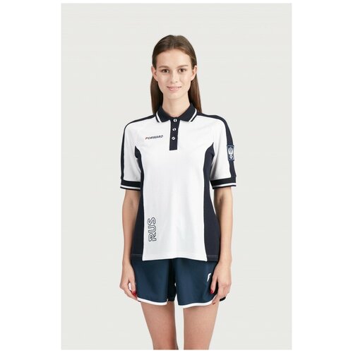 фото Рубашка поло женская (белый/синий) forward w13240g-wn201 xs
