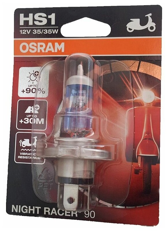 А/Лампы6 Night Racer 90 Hs1 12v 35/35w Px43t (1 Шт.) Osram арт. 64185NR9-01B