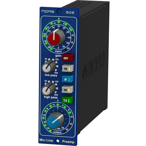 Микрофонный предусилитель Midas MICROPHONE PREAMPLIFIER 502 V2