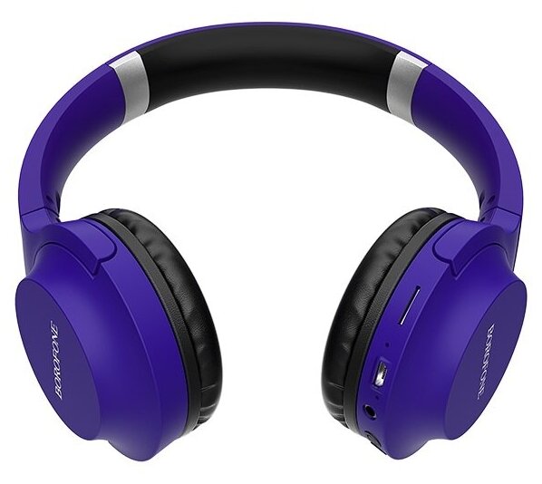 Наушники Borofone BO6 Poise Rhyme Wireless Headphones - Blue - фото №2