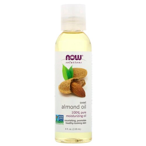 NOW Масло для тела Sweet Almond oil, 118 мл now solutions sweet almond moisturizing oil 118 ml