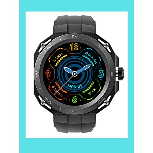 Умные часы HW3 Cyber - Contemporary Cyber Smart Watch, дисплей 1,39 дюйма для iOS и Android , черные