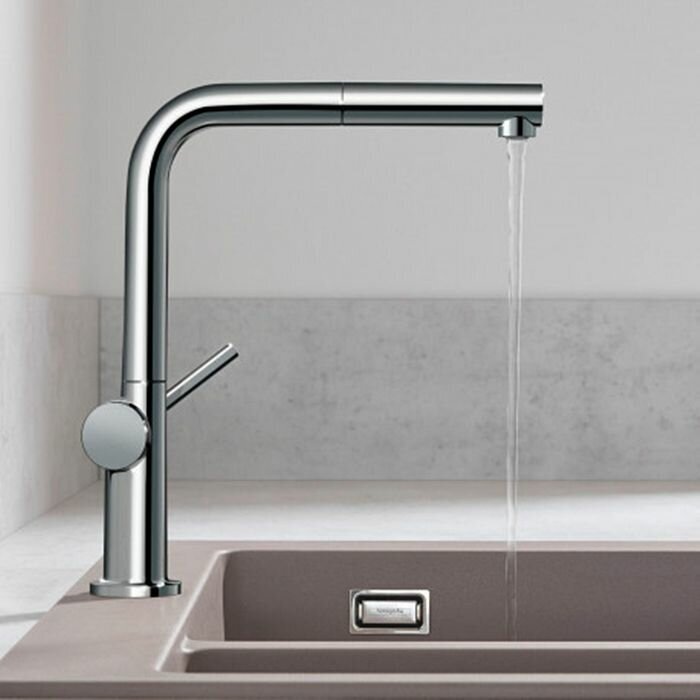 Смеситель для кухонной мойки hansgrohe Talis M54 270, с вытяжным изливом 1jet 72808000, хром - фото №10