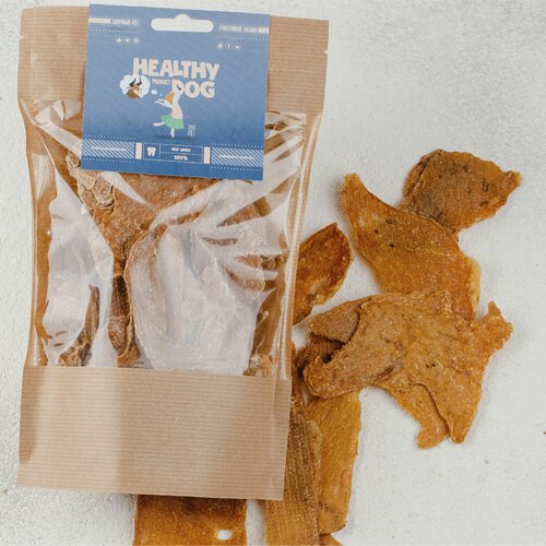 Лакомства для собак Healthy Dog , Говяжье вымя (чипсы) 100г