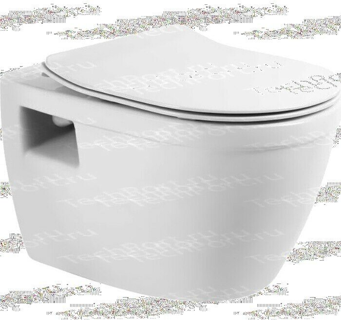 Чаша унитаза подвесная BelBagno Loto подвесной без сидения с горизонтальным выпуском белый - фотография № 14