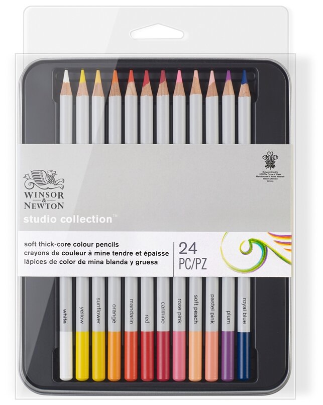 Winsor & Newton Цветные карандаши Studio Collection, 24 цвета (WN0490013)