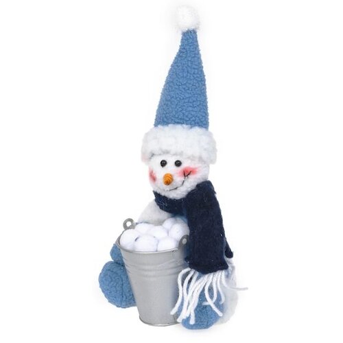 Игрушка мягкая 18см снеговик Snowmen набор шаров snowmen е50337 золотой