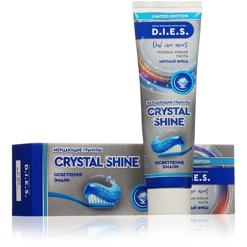 Купить Зубная паста D.I.E.S. комплексный уход, Crystal Shine Мятный Фреш 75 мл.