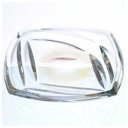 Конфетница Bohemia Gold Facet 18см