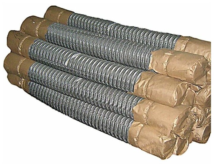 фото Сетка-рабица Sima-Land ячейка 20х20 мм, толщина 1,2 мм, без покрытия, размер рулона 1,5х10 м