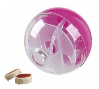 Trixie Игрушка для кошек для лакомств Мяч, пластик, 5 см - фото №2