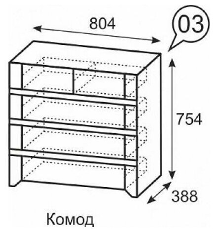 Твист (03) комод молокай - фотография № 2