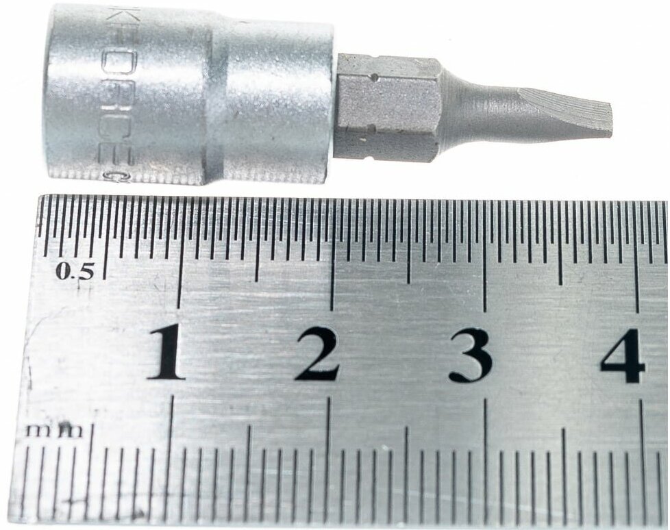 Головка-бита RF-3233204: 1/4"DR SLOTTED 4мм ROCKFORCE - фотография № 6