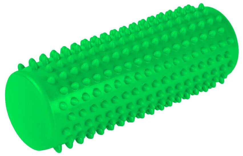 Массажер-ролик резиновый надувной, цилиндр, зеленый