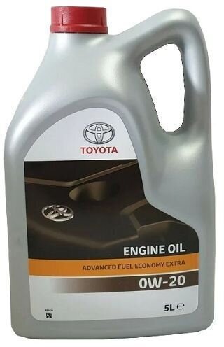 Оригинальное моторное масло Toyota ENGINE OIL ADVANCED FUEL ECONOMY EXTRA 0W-20 Синтетическое 5 л