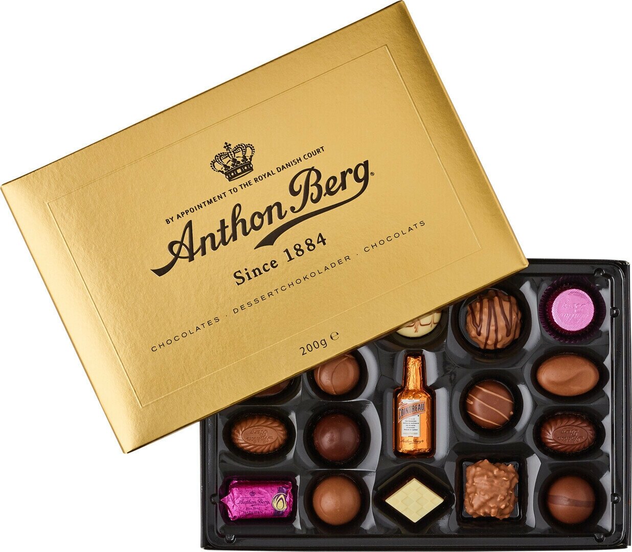Ассорти Шоколадных конфет Anthon Berg Luxury Gold 200г - фотография № 1