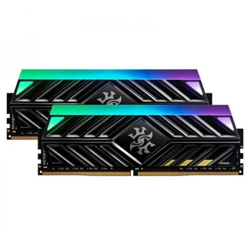 Модуль памяти DDR4 16GB 28GB ADATA AX4U32008G16A-DT41 XPG SPECTRIX D41 RGB tungsten grey PC4-25600 3200MHz CL16 радиатор 135V RTL 414800₽