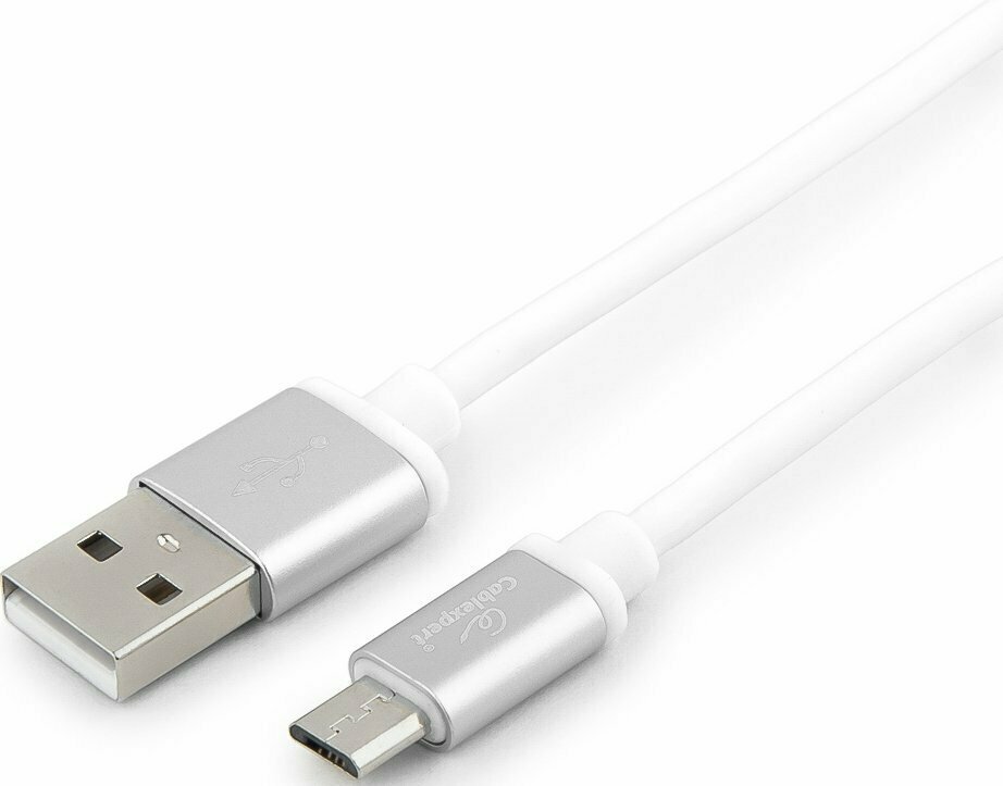 Кабель USB - microUSB, 1.8м, Gembird (CC-S-mUSB01W-1.8M)
