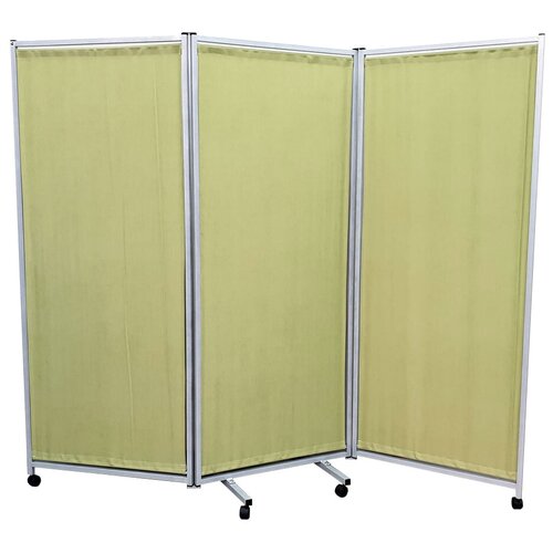 Ширма перегородка 3-секционная Рукомфорт фисташковая