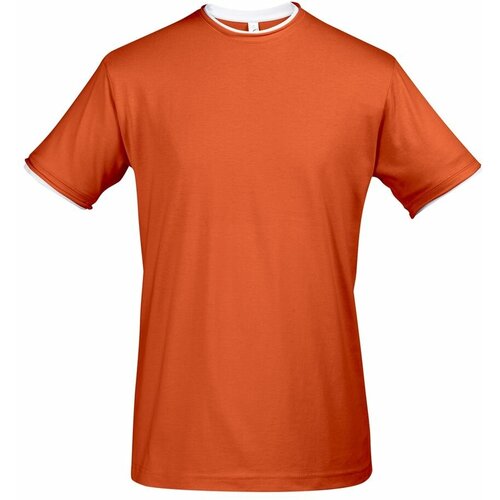 Футболка Sol's, размер L, оранжевый мужская футболка ласточка графика l белый
