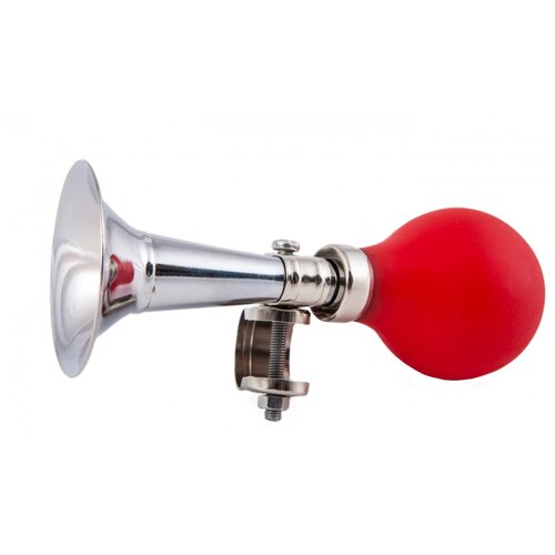 фото Клаксон металлический прямой с красной грушей (hr 277) vinca sport