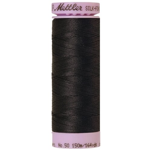 Нить для машинного квилтинга SILK-FINISH COTTON 50, 150 м 100% хлопок 0348 Mole Gray ( 9105-0348 )